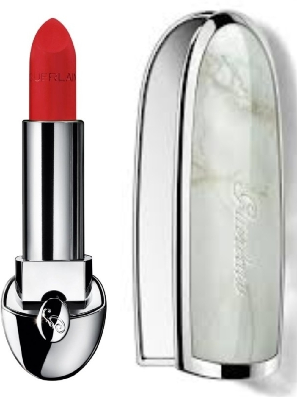 Guerlain Rouge G Lipstick + Marble Mirror Case – Shade N24